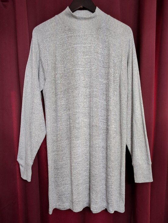 rag & bone Dresses & Skirts - Rag & Bone NWT Sz. Lg Grey The Knit Racer Mock Turtle Neck Dress